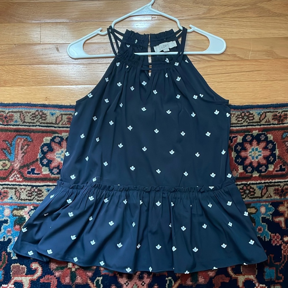 Loft size Small sleeveless tank/ blouse